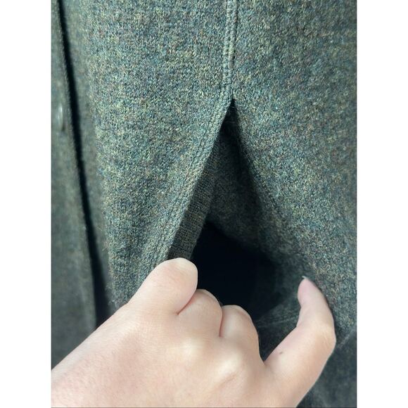 NWOT Herman Geist 100% Wool Army Green Button Up Cardigan Women's XXL - Picture 4 of 10